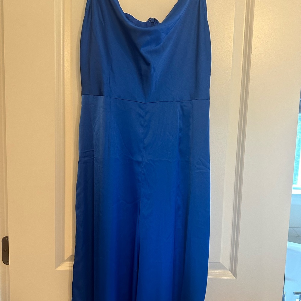 Anthropologie Hutch Crowl neck satin jumpsuit - Picture 9 of 9